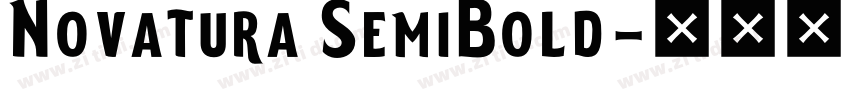 Novatura SemiBold字体转换
